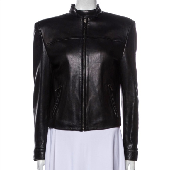 Vintage Gucci Leather Biker Jacket(From 1998 Collection by Tom Ford)